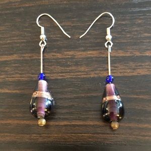 Handmade Beaded Dangling Earrings
